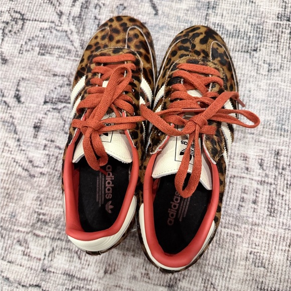 adidas Leopard Print Sneakers with Rust Laces - Picture 3 of 4